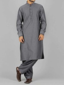 Grey-Kameez-Shalwar