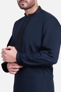Sophisticated-blue-shalwar-kameez-for-men
