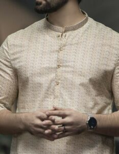 Beige-Shalwar-Kameez-Textured-for-men